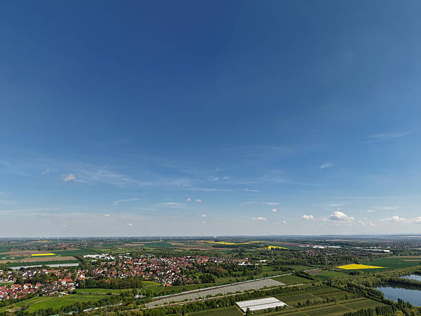 istock An aerial view shows endless fields and charming towns beneath a bright blue sky Koldinger Seen Hannover Pattensen 2222484327