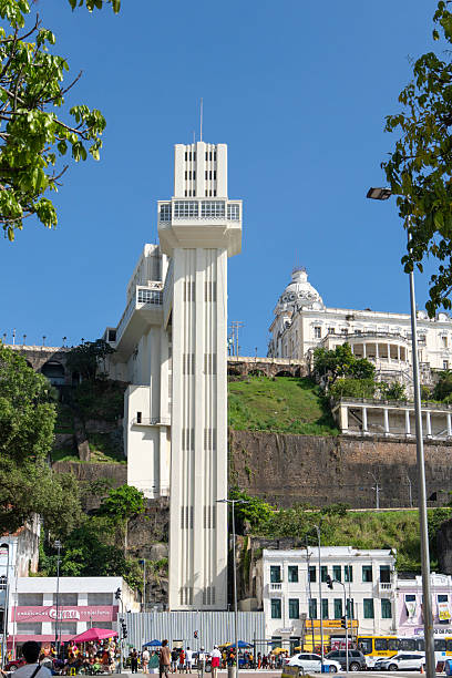 Salvador de Bahia Brazil on November 29, 2024. The lift elevator to the Pelourinho.