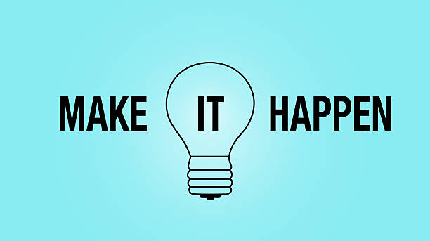 istock A light bulb with the words Make It Happen written below it 2222495492