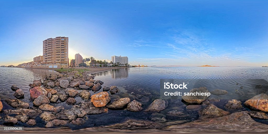 Sunrise Rocky Shoreline Hdri 360 Equirectangular Panorama For ...