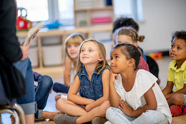 istock Group of Children Enjoying a Storytime Activity in a Classroom Setting 2222514157