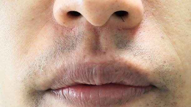 istock A man with protruding nose hair 2222521154