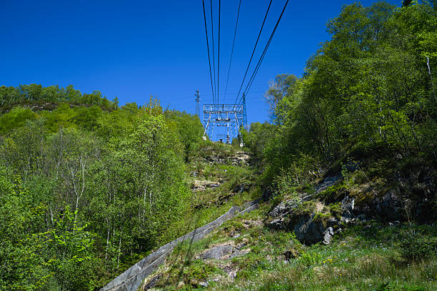 istock Cable car on steep mountain, Bergen 2222531438