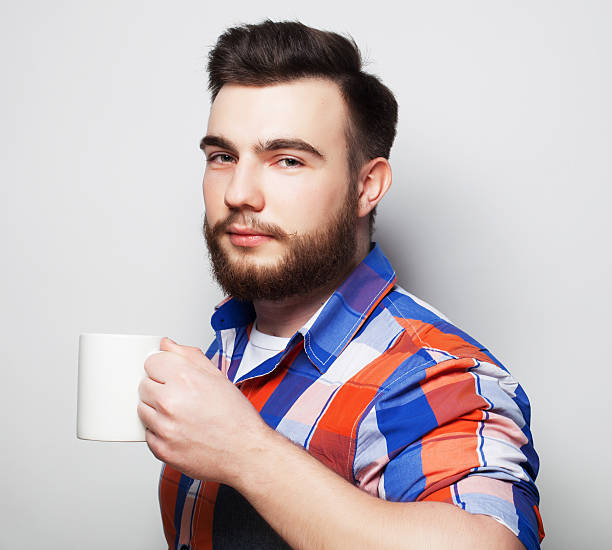 man at the café