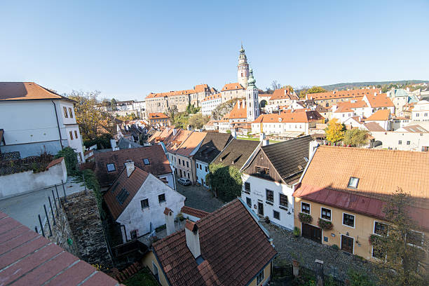 istock Panoramic view of Cesky Krumlov, Czech Republic 2222543126