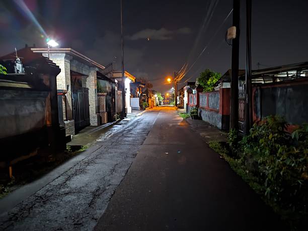 istock Street atmosphere at night in Bali 2222547204