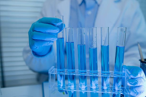 istock a female chemist is testing various liquid compounds in a lab, a scientist is doing research on the development of science in a lab, laboratory, test tube, scientific 2222556935