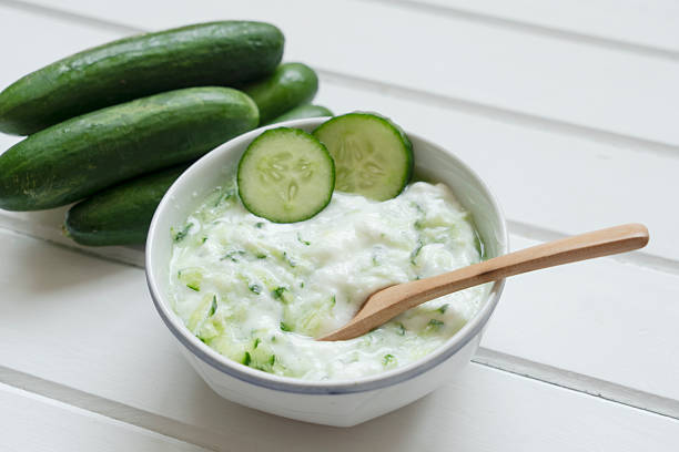 Traditional delicious appetizer; Tzatziki (Turkish name; Cacik)