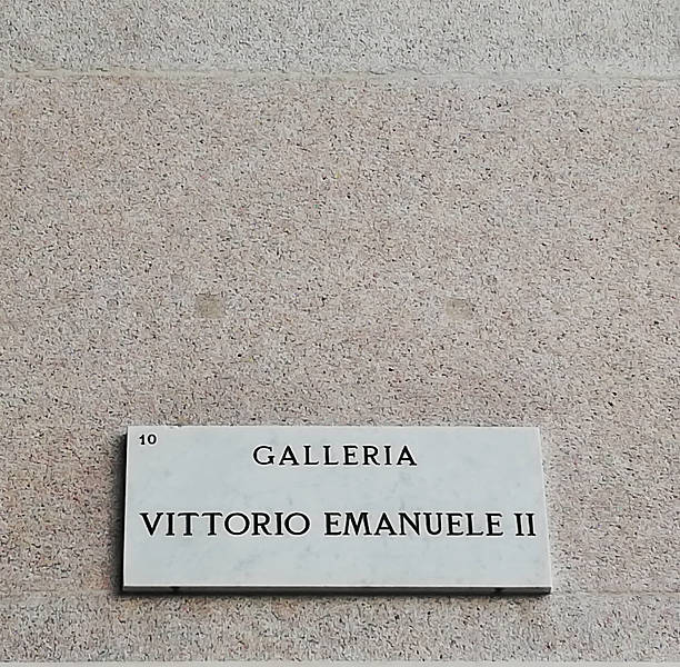 istock A sign that indicates Galleria Vittorio Emanuele ii 2222560317