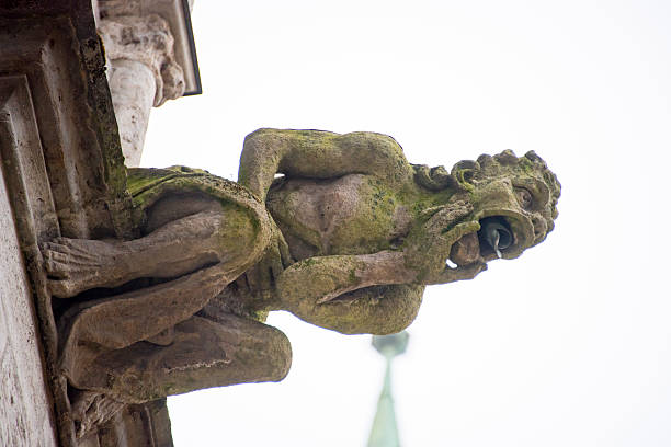 Gargoyle of a Parisian church in Paris, France