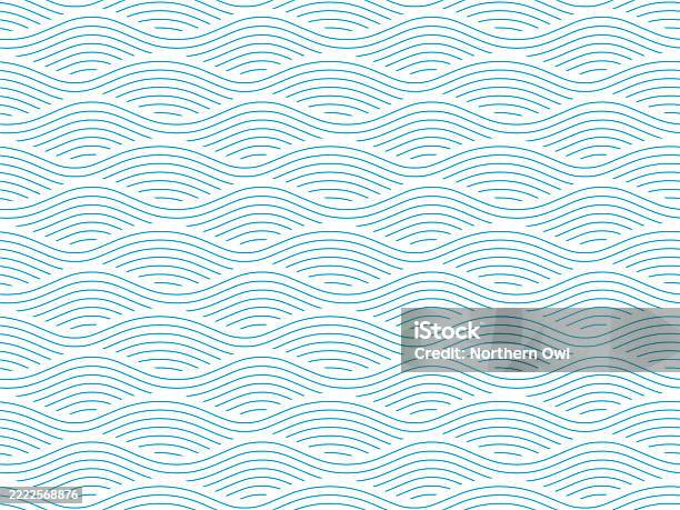 Seamless Wave Pattern Stock Illustration - Download Image Now - Wave ...