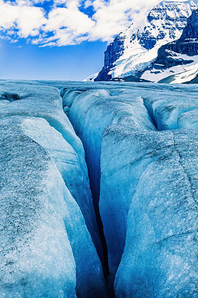 istock Glacier with a crack by a mountain 2222569165