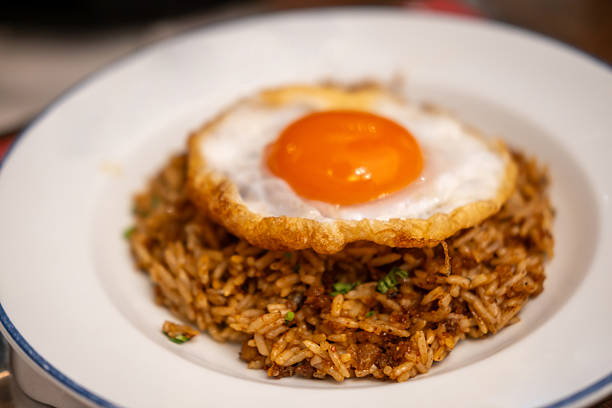 istock Stir-fried Basil with Minced Beef served on plate with fried egg. A popular Thai dish known as Pad Kra Pao 2222569481