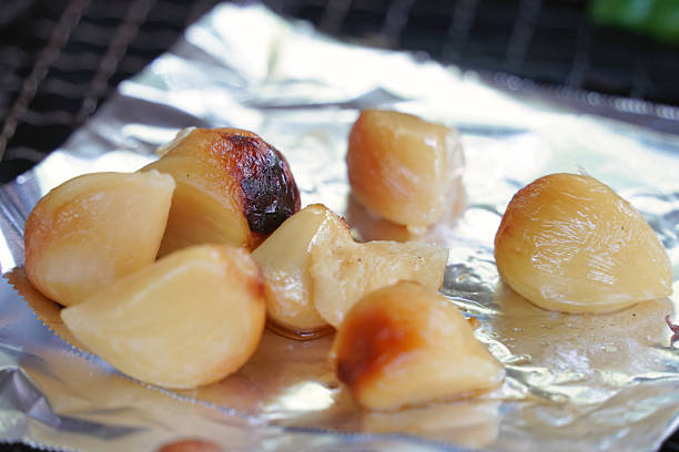 Gnocchi fried with red peppers and onions