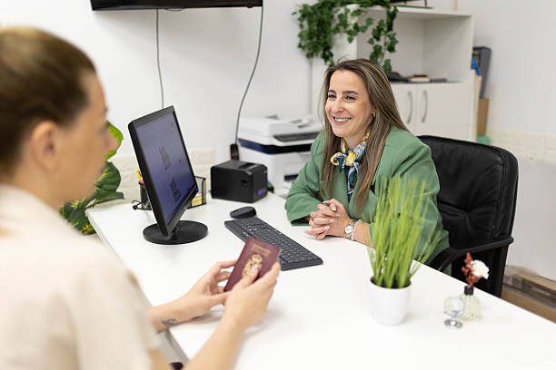 Travel Agent Discussing Travel Offer with Customer
