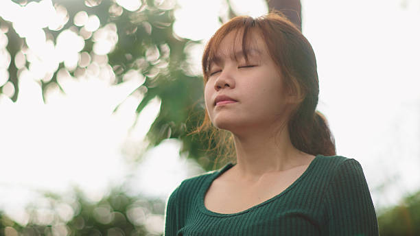 istock Teenager relaxing with sunlight. 2222586377