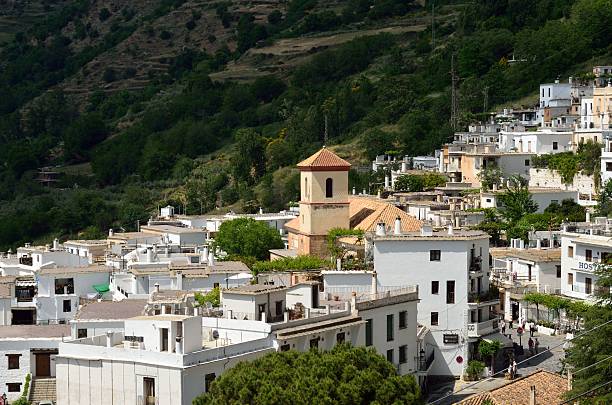 Vista de Pampaneira, Alpujarras Granadinas, Andalucía, España.