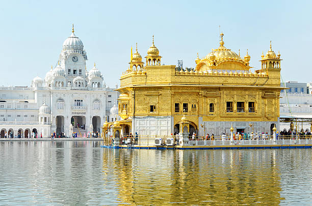 Illuminated Amristar (Ramdaspur), the main religious site for Sikh community