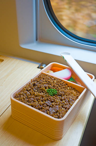 Japanese vegan eel stye bento but made from tofu.