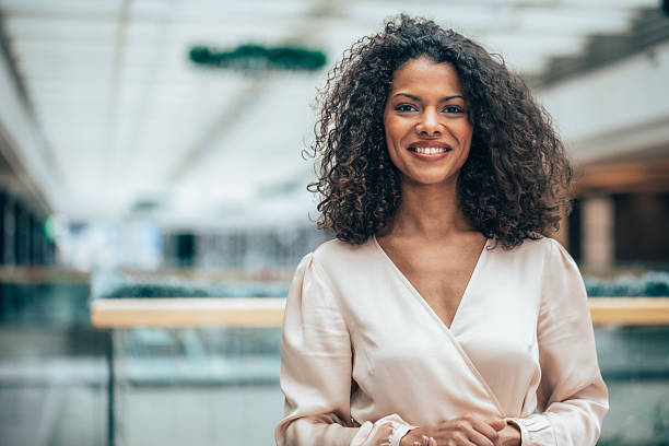 istock Confident Businesswoman in a Bright Office 2222619411