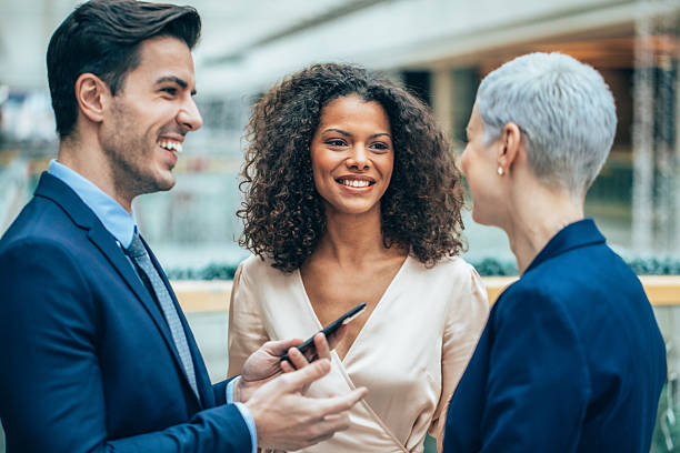 istock Business colleagues talking in the office 2222619417