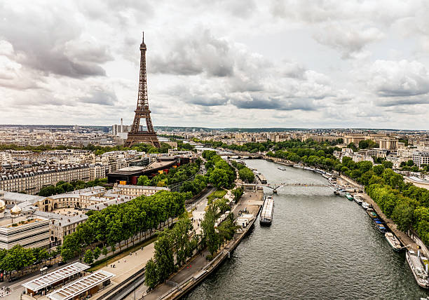 istock Aerial view of Paris with Eiffel tower 2222622967