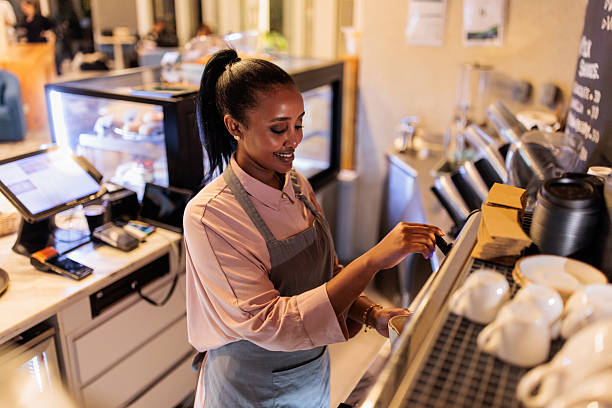 istock Professional Barista at Work in Coffee Shop 2222624046