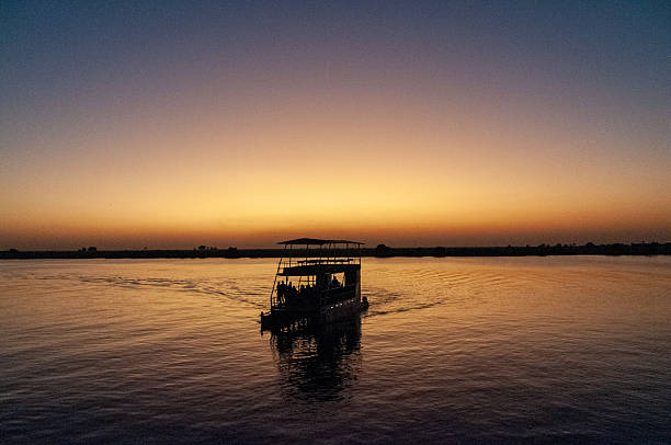 istock Sunset cruis on the Chobe river 2222624309