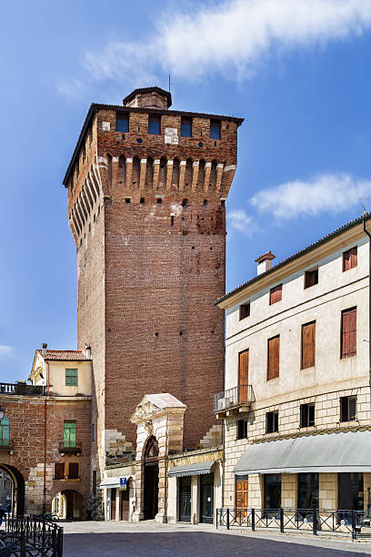 istock Porta Castello Tower, Vicenza, Italy 2222626985