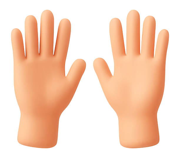 istock Raised hands 3d emoji. High five, greeting and friendly waving gesture. Cartoon open human hands raised up, stop sign.  Smooth 3D render isolated vector concept 2222628616