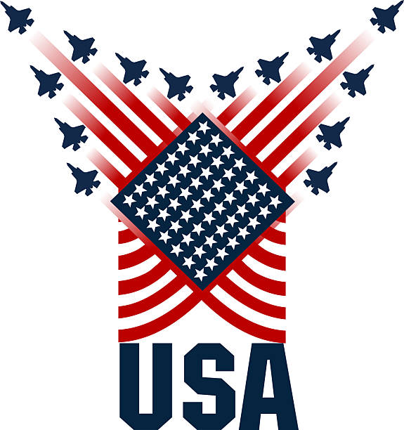 istock American Patriotic Sticker. USA flag 2222629378