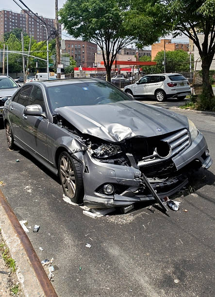 Wrecked car