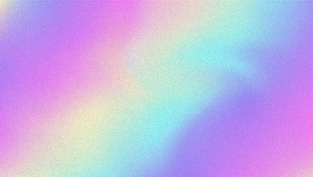 istock Noise Gradient Background. Abstract Grainy Bg In Pink, Purple And Blue Colors. Iridescent Hologram. Pearlescent Holographic Texture With Rainbow Foil. Retro Vector Design With Pastel Ink 2222652786