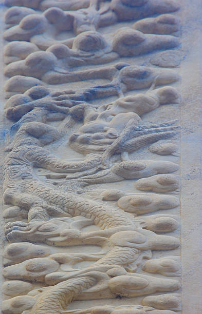 istock Vintage ornament on the stone. Close-up seamless texture. Stone texture. Embossed pattern. 2222668225
