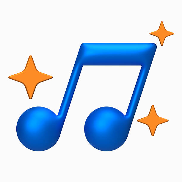istock AI Music Icon. Musical notes showing AI-generated or enhanced music. 2222676922
