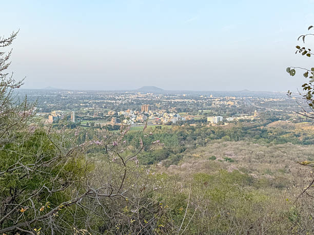 istock A city view from a hilltop with a clear blue sky 2222682367