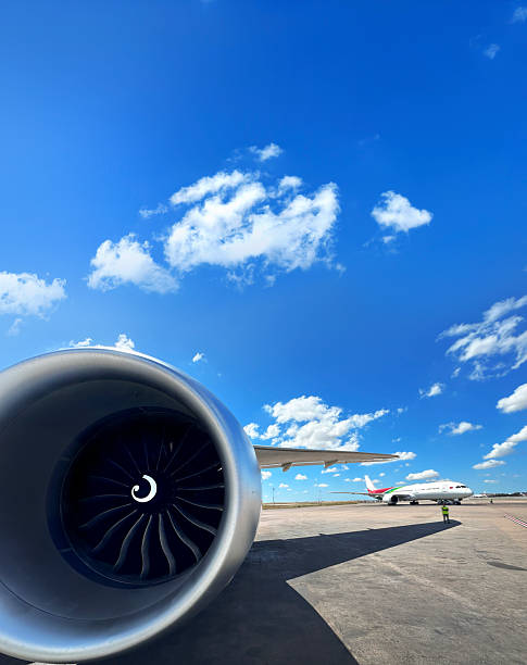 istock Close up jet engine of commercial airplane 2222688502