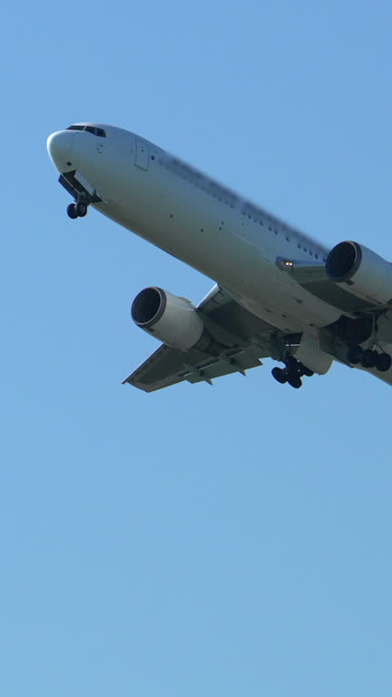 Airliner Lifting Off from Runway