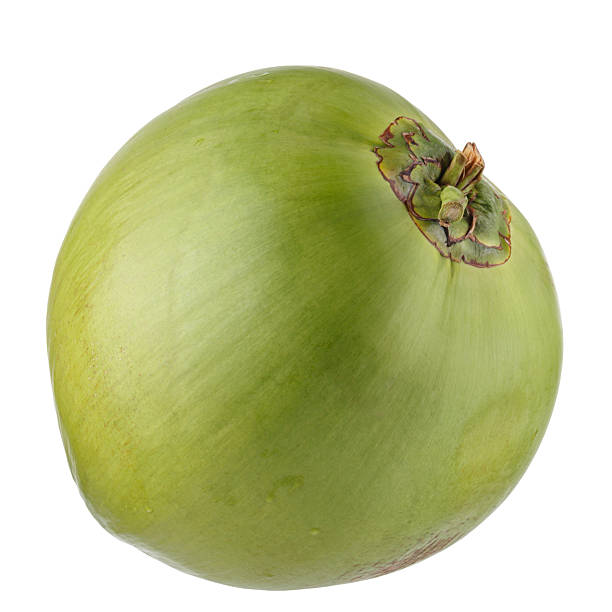 istock green coconut isolated on a white background 2222698653
