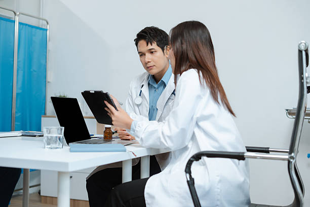 istock Medical team working on digital tablet healthcare doctor technology tablet using computer analyzed the results of medical reports at the office hospital. 2222710751