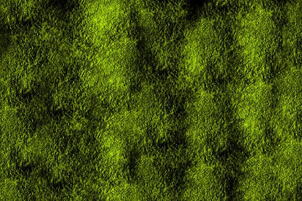 Vibrant neon yellow clay texture illustration background.