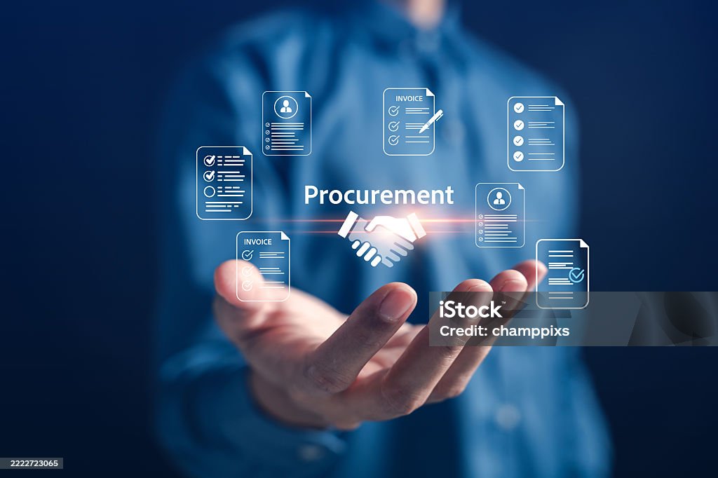 Procurement Tech Stack Visual Digital Procurement System With Contract Invoice And Document Checklist ...