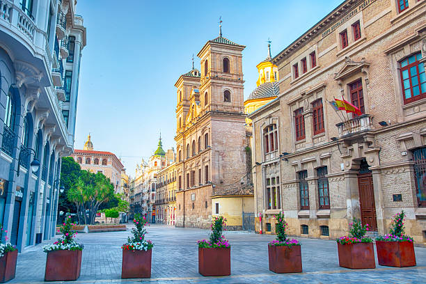 Plaza de Santo Domingo, with the Church of Santo Domingo as a centerpiece of local heritage in Murcia