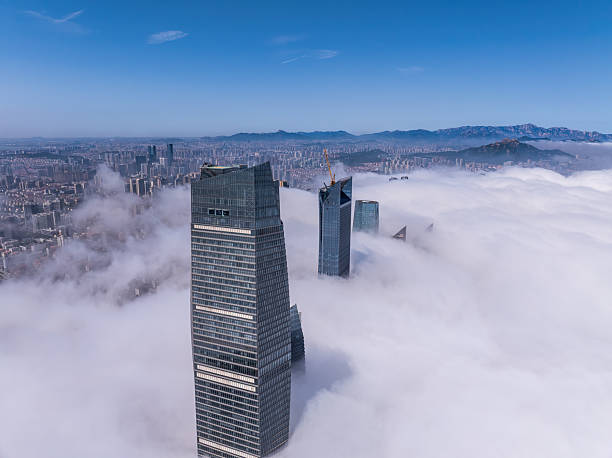 istock City skyline  advection fog 2222727669