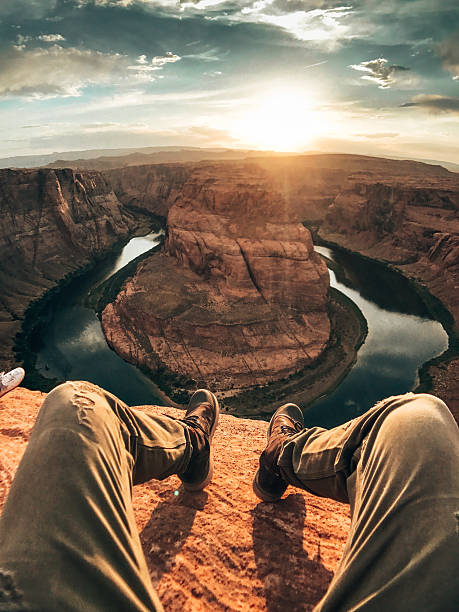 istock leaning at the horse shoe bend 2222735534