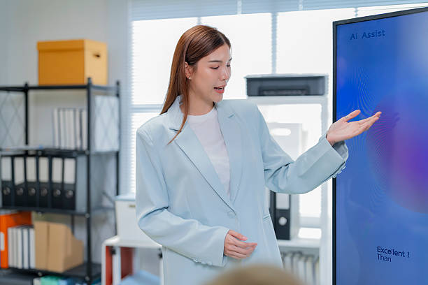 Forward-thinking business leaders gather in a digital strategy session enhanced by intelligent AI note-takers, optimizing workflow automation, boosting team synergy, and capturing actionable outcomes