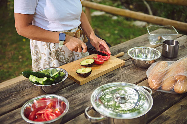 istock Preparing Fresh Ingredients for a Picnic in a Scenic Outdoors Setting 2222748850