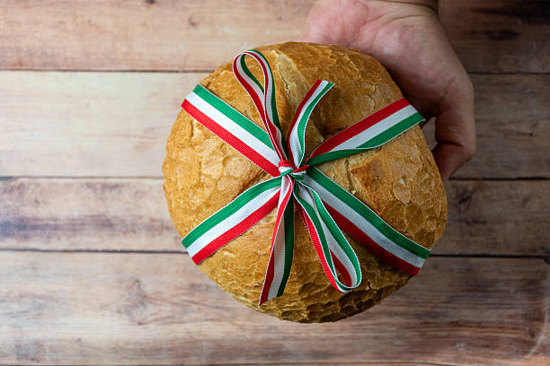 istock Hungarian Bread with National Ribbon – August 20 Celebration 2222767867