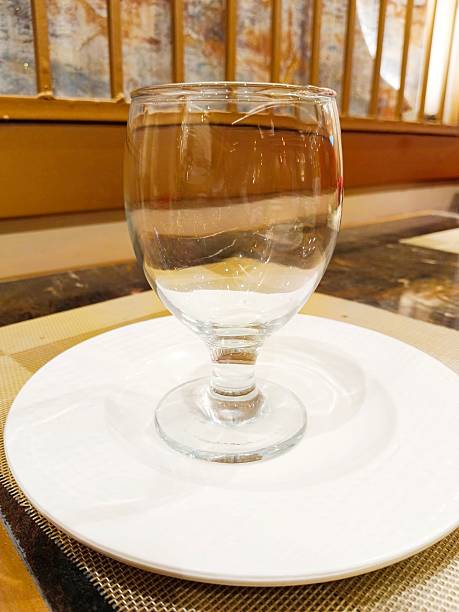 Empty glass of water