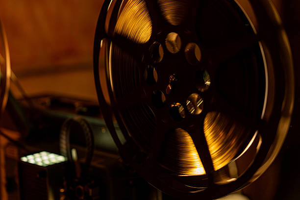istock Old film cinema projector Reel 2222775227